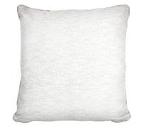 Fusion - Sorbonne - 100% Cotton Filled Cushion - 43x43 cm in White