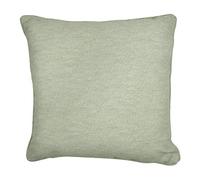 Fusion Sorbonne-100 Pair of Eyelet Curtains, 100% Cotton, Green, Cushion Cover: 43 x 43cm