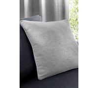 Fusion 'Sorbonne' Luxury Plain Dyed Filled Cushion 100% Cotton in Silver | Size: 43 cm x 43 cm Fusion Silver 43 cm x 43 cm
