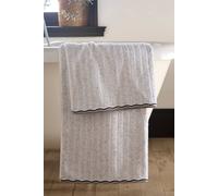 Fusion 'Speckle Rib' 100% Cotton Towel in White | Size: Bath Sheet Fusion White Bath Sheet