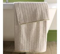 Fusion Speckle Rib Bath Sheet Natural -Soft Absorbent 100% Cotton Textured Rib Bathroom Towel with Speckled Detail, Quick-Dry, Durable Everyday Use Bath Sheet for Modern Home Bathrooms - Natural