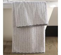 Fusion Speckle Rib Bath Towel White