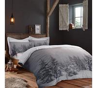 Fusion Starry Night - Easy Care Duvet Cover Set, Grey, Single