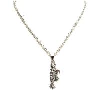FUSION STORE Hindu Lords Krishna Pendant Locket with Chain Necklace For Men And Women, Stainless Steel(8 inch Chain with 2 Inch Pendant)