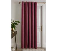 Fusion - Wine Red Single Curtain W66 x L84 (168 x 214cm) - 1x Panel - Eyelet Curtain in Red Wine - Thermal Curtain for Bedroom/Living Room - Curtain & Drape - Door Curtain - Strata Collection