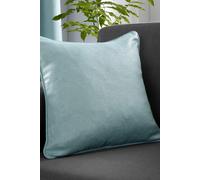 Fusion 'Strata' Luxe Velvet Filled Cushion in Duck Egg Blue | Size: 43 cm x 43 cm Fusion Duck Egg Blue 43 cm x 43 cm