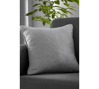 Fusion 'Strata' Luxe Velvet Filled Cushion in Silver | Size: 43 cm x 43 cm Fusion Silver 43 cm x 43 cm