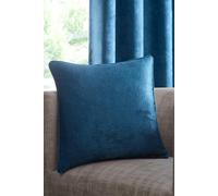 Fusion 'Strata' Luxe Velvet Filled Cushion in Teal | Size: 43 cm x 43 cm Fusion Teal 43 cm x 43 cm