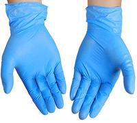 Fusion Vibes Blue Vinyl Disposable Gloves XL 100 Pack - Latex Free, Powder Free Medical Exam Gloves - Surgical, Home, Cleaning, and Food Gloves - Ambidextrous (XL Pack of 100)