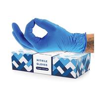 Fusion Vibes Non-Sterile Surgical Gloves, Nitrile Latex & Powder Free, Blue, Food Grade, 100 Count