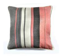 Fusion - Whitworth Stripe - 100% Cotton Filled Cushion - 43x43cm (17x17") in Blush