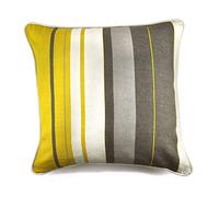 Fusion - Whitworth Stripe - 100% Cotton Filled Cushion - 43x43cm (17x17") in Ochre