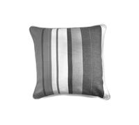 Fusion 'Whitworth Stripe' Modern Striped Filled Cushion 100% Cotton in Grey | Size: 43 cm x 43 cm Fusion Grey 43 cm x 43 cm