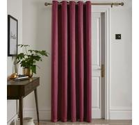 Fusion - Wine Red Single Curtain W66 x L84 (168 x 214cm) - 1x Panel - Eyelet Curtain in Red Wine - Thermal Curtain for Bedroom/Living Room - Curtain & Drape - Door Curtain - Strata Collection