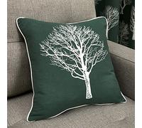 Fusion - Woodland Trees - 100% Cotton Cushion Cover - 43 x 43cm in Green