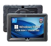 Fusion5 10.1" Built in the UK Windows 11 Rugged Professional Tablet PC, 12GB RAM, 256GB SSD, 13th Gen CPU, Full HD with Windows, HDMI, USB C - Full 2-Year Damage Warranty