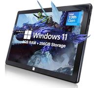 Fusion5 10.1" Windows 11 Full HD Tablet PC - FWIN232 PRO N5 Ultra Slim Windows Tablet Computer - 8GB RAM, 256GB SSD, N100 Quad-Core CPU, 10 Inch, 5G WiFi, HD Webcam, Micro HDMI, Expandable Storage