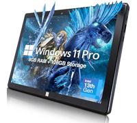 Fusion5 10.1" Windows 11 Professional Tablet PC - FWIN232 Plus Ultra Slim Windows Tablet Computer - 8GB RAM, Full HD 10 Inch Display, 5G WiFi, Quad-Core CPU, USB 3.0, Micro HDMI, Dual Cameras