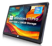 Fusion5 10.1" Windows 11 Professional Tablet PC - Intel 13th Gen - Full HD Windows Tablet Computer - 8GB RAM, 128GB SSD Storage, Quad-Core CPU, 10 Inch, USB 3.0, Micro HDMI, Expandable Storage