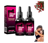 FusionFire Pleasure Peak Secret Potion - Secret Happy Drops, DesireFusion Passion Elixir,Pleasurepeak Oral Drops, Enhancing Sensitivity & Pleasure,Happy Hormones Drops for Women (2PC)