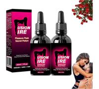 FusionFire Pleasure Peak Secret Potion - Secret Happy Drops, DesireFusion Passion Elixir,Pleasurepeak Oral Drops, Enhancing Sensitivity & Pleasure,Happy Hormones Drops for Women (2)