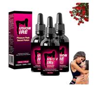 FusionFire Pleasure Peak Secret Potion - Secret Happy Drops, DesireFusion Passion Elixir,Pleasurepeak Oral Drops, Enhancing Sensitivity & Pleasure,Happy Hormones Drops for Women (3PC)