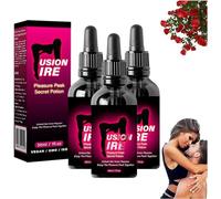 FusionFire Pleasure Peak Secret Potion - Secret Happy Drops,Happy Hormones Drops for Women,Desire Fusion Passion Elixir Drops, Pleasurepeak Oral Drops,Enhancing Sensitivity & Pleasure (3)