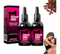 FusionFire Pleasure Peak Secret Potion - Secret Happy Drops,Happy Hormones Drops for Women,Desire Fusion Passion Elixir Drops, Pleasurepeak Oral Drops,Enhancing Sensitivity & Pleasure (2)
