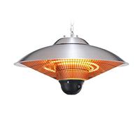 FUSKANG Electric Patio heater, Hanging Umbrella Infrared Outdoor Pendant Heater, Quick Warming, 3 Power Settings, for Outdoor/Indoor, 2500W (Color : 2200W)