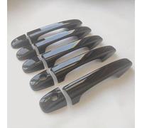 FUSKL Car Exterior Door Handles for Citroen C4 Picasso C6 Peugeot 207 308 407, Vehicle Door Handle Protector Durable Exterior Shell Replacement Accessories, A/Painted Black-A/Style 5