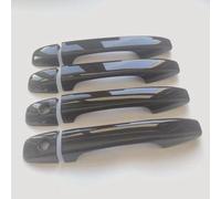 FUSKL Car Exterior Door Handles for Citroen C4 Picasso C6 Peugeot 207 308 407, Vehicle Door Handle Protector Durable Exterior Shell Replacement Accessories, A/Painted Black-A/Style 3