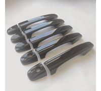 FUSKL Car Exterior Door Handles for Citroen C4 Picasso C6 Peugeot 207 308 407, Vehicle Door Handle Protector Durable Exterior Shell Replacement Accessories,A/Painted black-A/10 Pieces 2 Holes