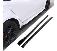 FUSKL Car Side Skirts for Audi A1 A3 A4 A5 A6 A7 A8 B6 B7 B8 B9 C6 C7 C8 D3 D4 D5 D6, Car Side Step Anti-Collision Protector Universal Steps Body Styling Accessories,A/Black