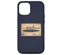 Fuso Japanese WW2 Battleship BB 5 Identification Diagram Case for iPhone 12/12 Pro