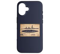 Fuso Japanese WW2 Battleship BB 5 Identification Diagram Case for iPhone 16