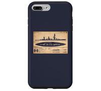 Fuso Japanese WW2 Battleship BB 5 Identification Diagram Case for iPhone 7 Plus/8 Plus