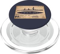 Fuso Japanese WW2 Battleship BB 5 Identification Diagram PopSockets PopGrip for MagSafe