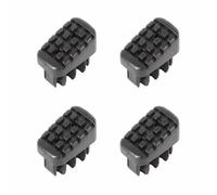 Hailo Foot Set for Household Ladders L20, L40, L50 and L60, 4 Pieces, Support & Climbing Bar 35 x 20 mm, Black, 9915-711