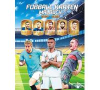 Fußball Karten Malbuch: Die besten Spieler der Welt. Das perfekte Fußballgeschenk für Jungen, Mädchen und Fußballfans (Football Stars)
