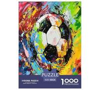 Fußball Pattern Puzzle 1000-teilige Schwer Puzzle Spielzeug Pädagogisches Spiel Impossible Herausforderungsspielzeug Für Erwachsene Und Kinder in Bewährter 38x26cm/1000pcs