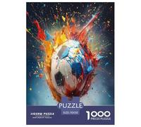 Fußball Puzzle 1000-teilige Schwer Puzzle Spielzeug Lernspiel Impossible Herausforderung Spielzeug Für Erwachsene Und Kinder Ab 12 Jahren 70x50cm/1000pcs