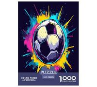 Fußball Puzzle 1000-teilige Schwer Puzzle Spielzeug Pädagogisches Spiel Impossible Herausforderungsspielzeug Für Erwachsene Kinder 38x26cm/1000pcs