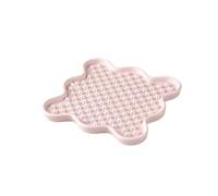 Fussy Cat Ceramic 'Lick Mat' Cat Slow Puzzle Feeder Bowl for Wet, Dry and Raw Cat Food. Just like a lick mat, but made from Ceramic (Pink, Small)
