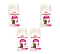 Fussy Exigent | 1 Year Old Picky Cat Treats | 4 x 400g | Royal Canin Complete Food | Crispy Croquettes | High Palatability | Also for Castrated Cats | Pack of 4