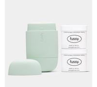 Fussy - Natural Refillable Deodorant - Mint Green Case & Variety Refill Pack (2 x 40g), Tropic Tonic & Wavy Days - Aluminium Free - 24 Hour Protection - Vegan & Cruelty Free - Natural & Effective
