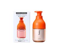 Fussy Refillable Natural Body Wash - Orange Bottle & Citrus Refill | Wide Eyed Scent, Natural Shower Gel, Prebiotic, Moisturising, Sulphate & Paraben Free, Recyclable Aluminium Refills