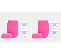 Fussy Refillable Natural Deodorant - Hot Pink Case & Coconut Scent x2 (Pack of 2)