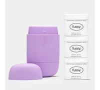Fussy Refillable Natural Deodorant - Lilac Case & Variety Refill Pack x3