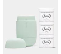 Fussy Refillable Natural Deodorant - Mint Green Case & Lime Refill Pack x3