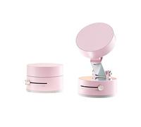 Fussybussy Magnetic Phone Holder-2026 Upgraded Vacuum Magnetic Car Phone Stand with Washable Nano Gel Pad Suction Cup 360° Adjustable Phone Mount for Car/Gym/Mirror (Pink)